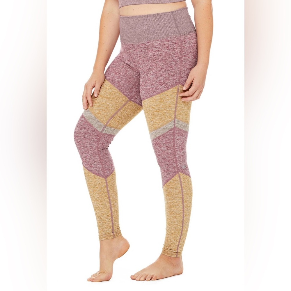 ALO Yoga AloSoft Sheila Legging Dragonfruit Heather/Carmel - Picture 5 of 13